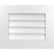 Ekena Millwork Vertical Surface Mount PVC Gable Vent: Non-Functional, w/ 3-1/2"W x 1"P Standard Frame, 22"W x 18"H GVPVE22X1801SN - alternate 1